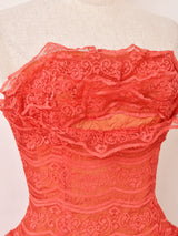 50's Bare Top Lace Dress