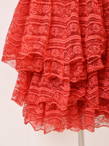50's Bare Top Lace Dress