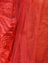 50's Bare Top Lace Dress