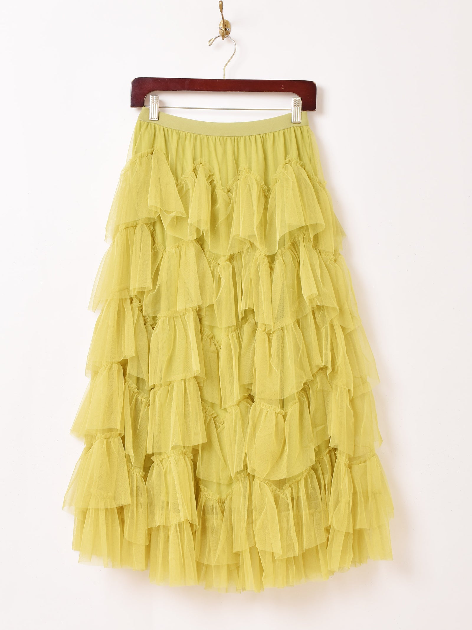 5色展開】Meridian チュール ラッフルスカート – 古着屋Top of the