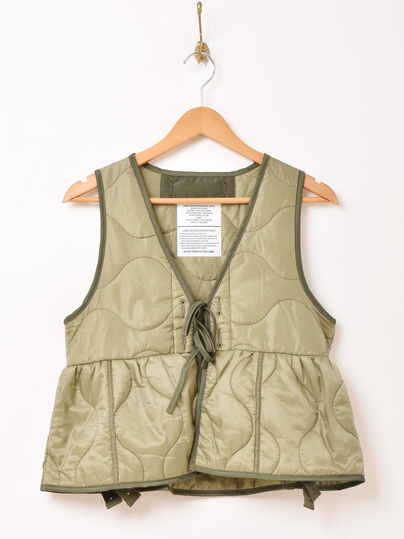 2色展開】ミリタリーライナータイプ ベスト – 古着屋Top of the