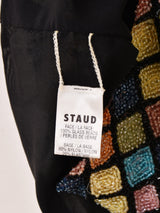 "STAUD" カラフルビーズ キャミソールワンピース