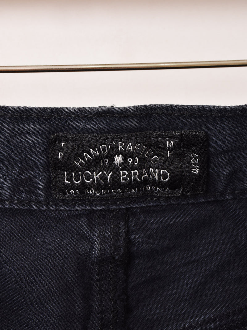 "Lucky Brand" フリンジ デニムミニスカート