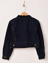 Meridian クロップド フロッキー デニムジャケット