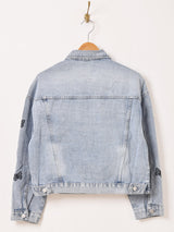 Elcamino バタフライ 刺繍 デニムジャケット