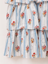 【2色展開】Meridian 花柄 ラッフル キャミソールワンピース