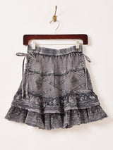 【4色展開】Emerald Motel エスニック レーヨン 刺繍 ミニスカート