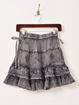 【4色展開】Emerald Motel エスニック レーヨン 刺繍 ミニスカート