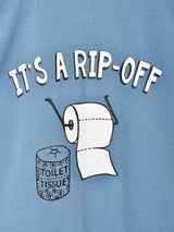 【2色展開】 プリントTシャツ「IT'S A RIP-OFF」