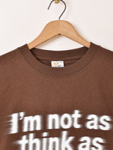 【2色展開】 プリントTシャツ「I'm not」