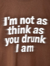 【2色展開】 プリントTシャツ「I'm not」