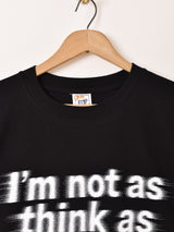 【2色展開】 プリントTシャツ「I'm not」