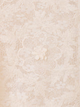 Meridian レース刺繍 シアー 長袖ブラウス