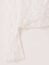 【2色展開】Elcamino レース フリル 長袖ブラウス