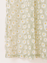 Meridian マーガレット刺繍 レース キャミソールワンピース