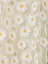 Meridian マーガレット刺繍 レース キャミソールワンピース