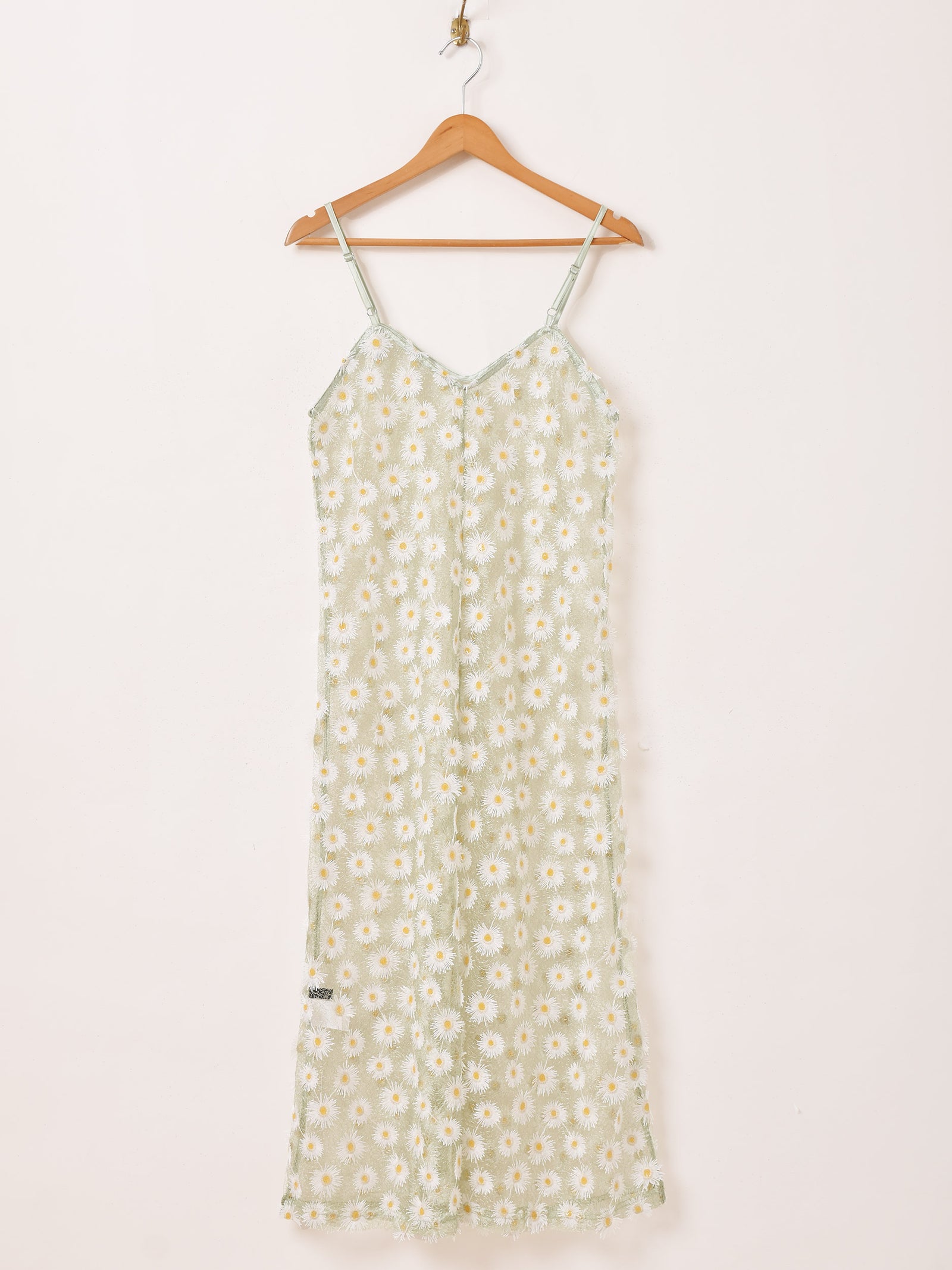 Meridian マーガレット刺繍 レース キャミソールワンピース – 古着屋