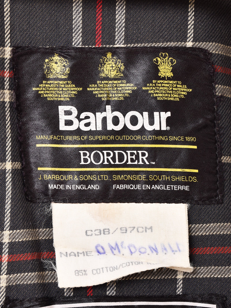 1988's "Barbour" BORDER Waxed Jacket