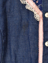 70's Made in USA ”GUNNE SAX" 長袖 デニム プレーリードレス