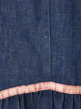 70's Made in USA ”GUNNE SAX" 長袖 デニム プレーリードレス