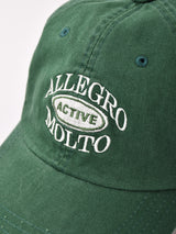 刺繍入り キャップ「ALLEGRO MOLTO」