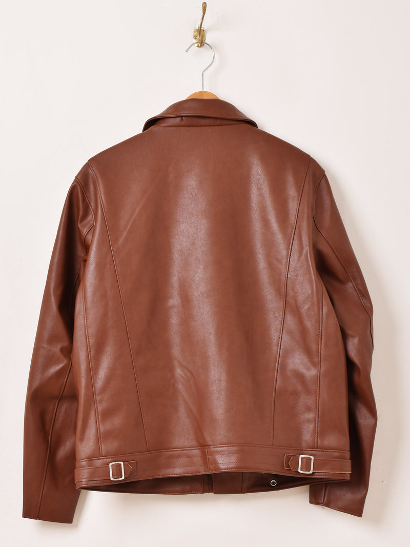 2色展開】Backers フェイクレザー ライダースジャケット – 古着屋Top