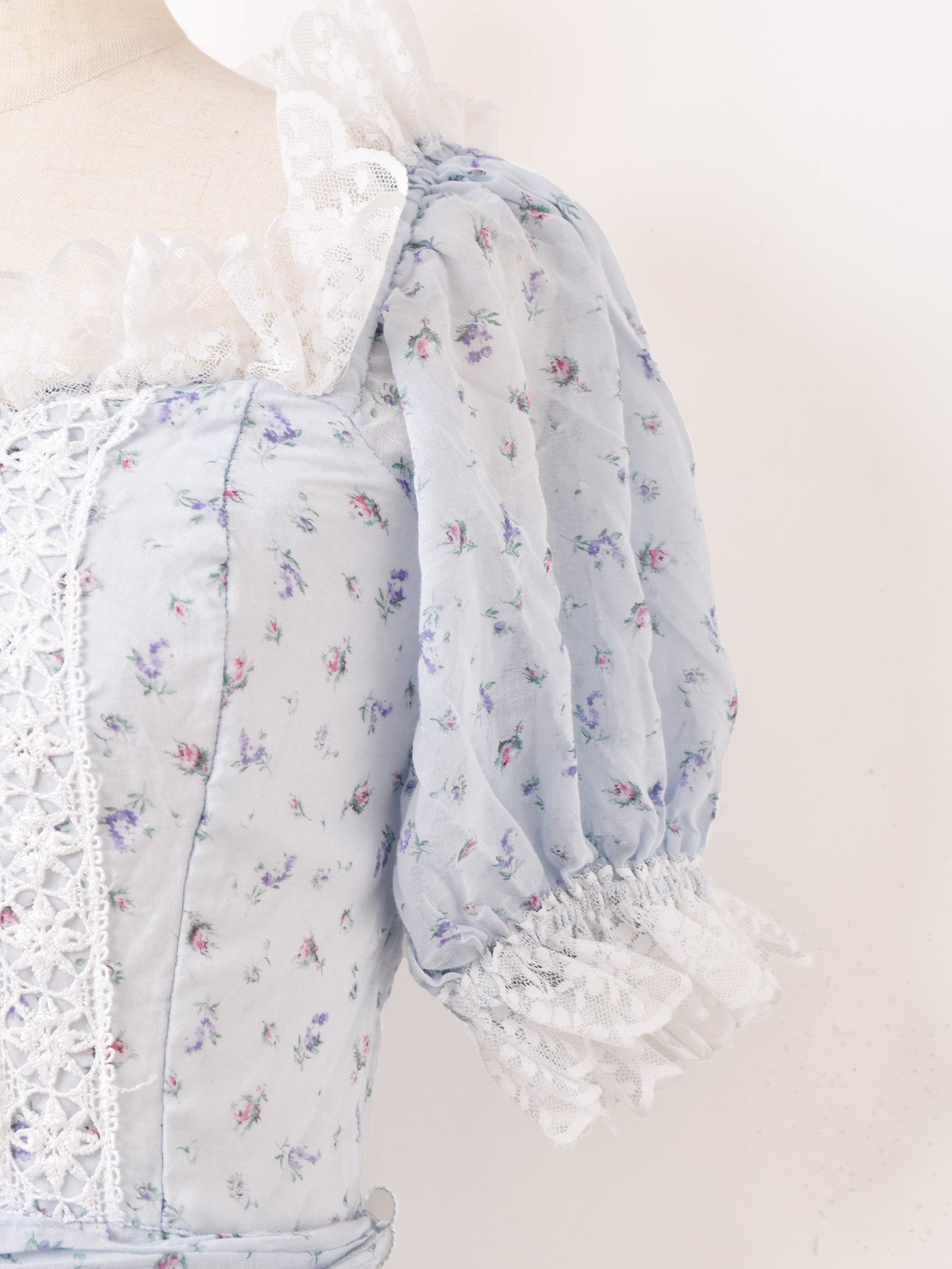 70's GUNNESAX 花柄 半袖 ヴィンテージワンピース – 古着屋Top