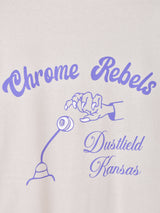 【2色展開】 プリント ロングスリーブTシャツ「Chrome Rbels」