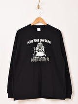 【2色展開】 プリント ロングスリーブTシャツ「Witch」