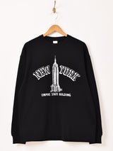 【2色展開】 プリント ロングスリーブTシャツ「NEW YORK」