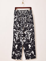 【2色展開】Backers 総柄 ウッドストック イージーパンツ