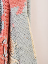 ”POLO COUNTRY” Native Pattern Shawl Collar Cardigan