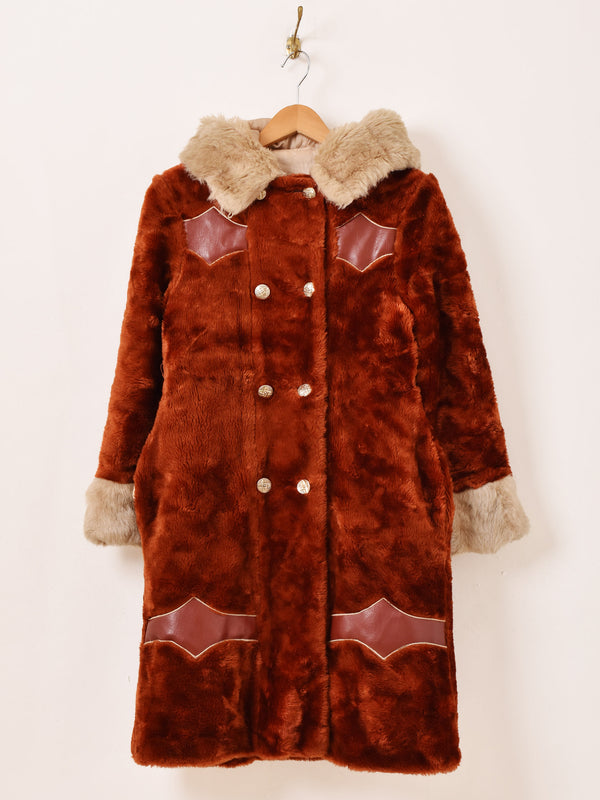 フェイクファー ロングコート