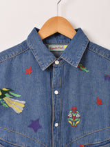 Emerald Motel メキシカン風 刺繍 ウエスタン デニムシャツ