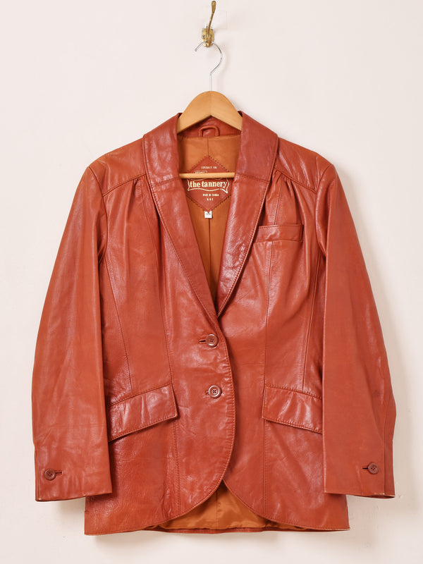 ”MONTGOMERY WARD” the tannery レザーテーラードジャケット