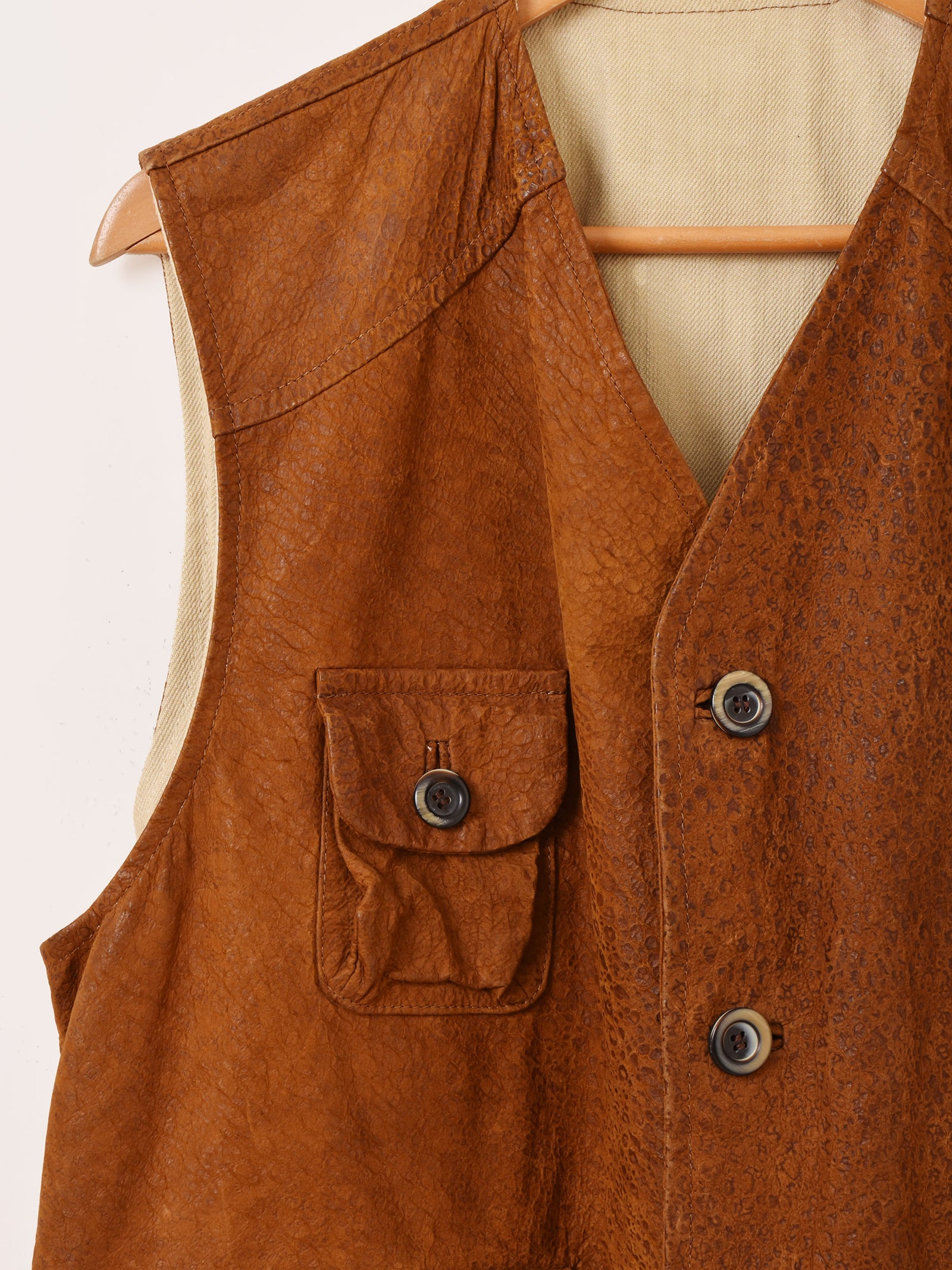 60〜70's レザーハンティングベスト – 古着屋Top of the Hillのネット