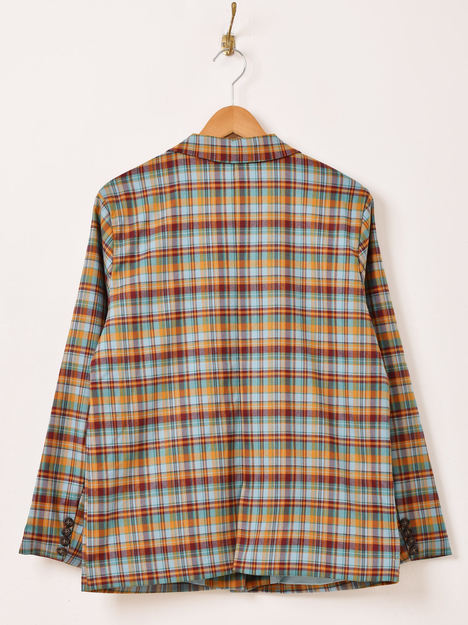 2色展開】Meridian チェック柄 テーラードジャケット – 古着屋Top of