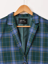 【2色展開】Meridian チェック柄 テーラードジャケット