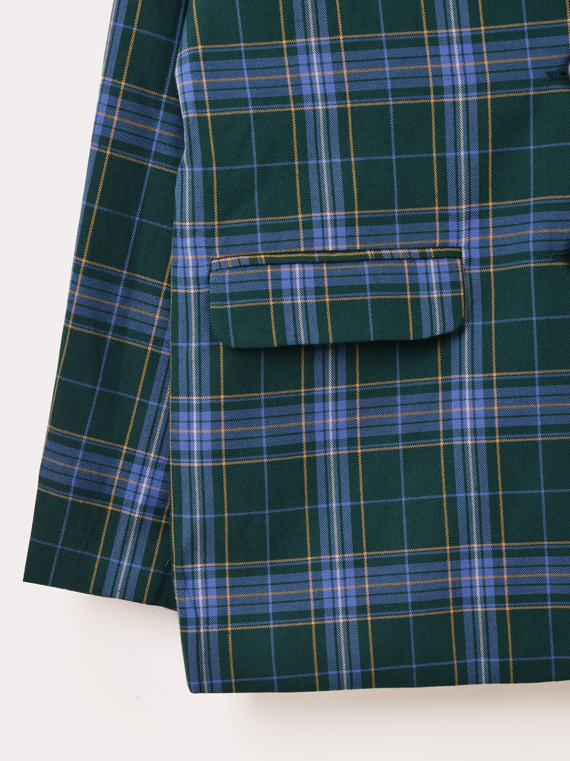 2色展開】Meridian チェック柄 テーラードジャケット – 古着屋Top of