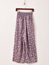 【2色展開】Meridian 総柄 ジャガード コクーンパンツ