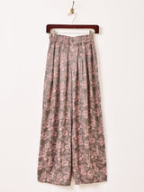 【2色展開】Meridian 総柄 ジャガード コクーンパンツ