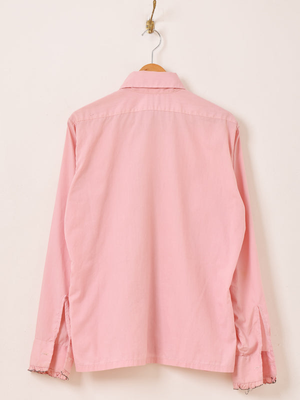 70's 長袖 フリルシャツ