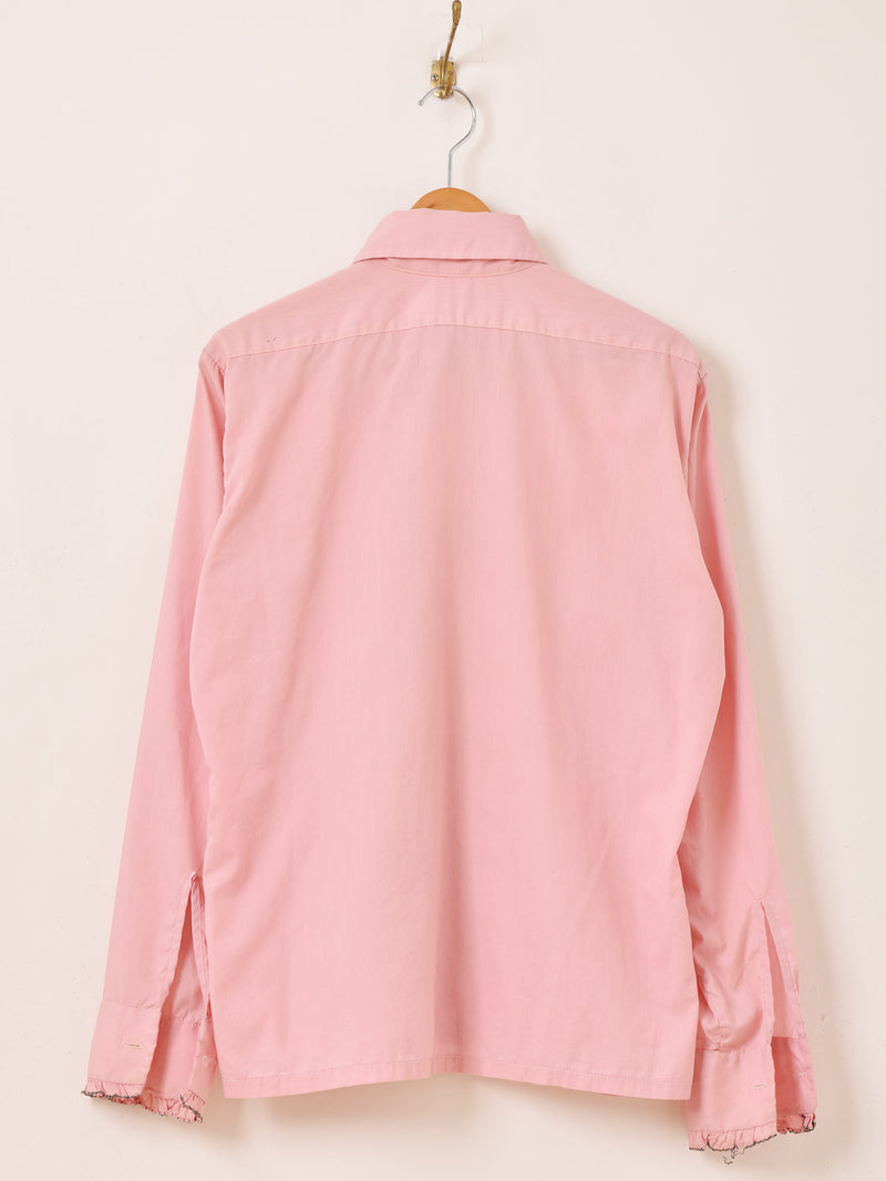 70's 長袖 フリルシャツ