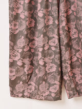 【2色展開】Meridian 総柄 ジャガード コクーンパンツ