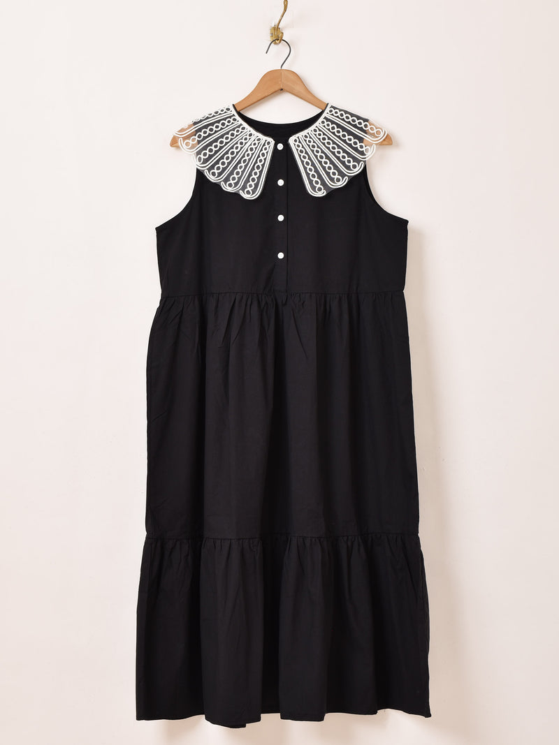 Meridian レースカラー ノースリーブワンピース – 古着屋Top of the
