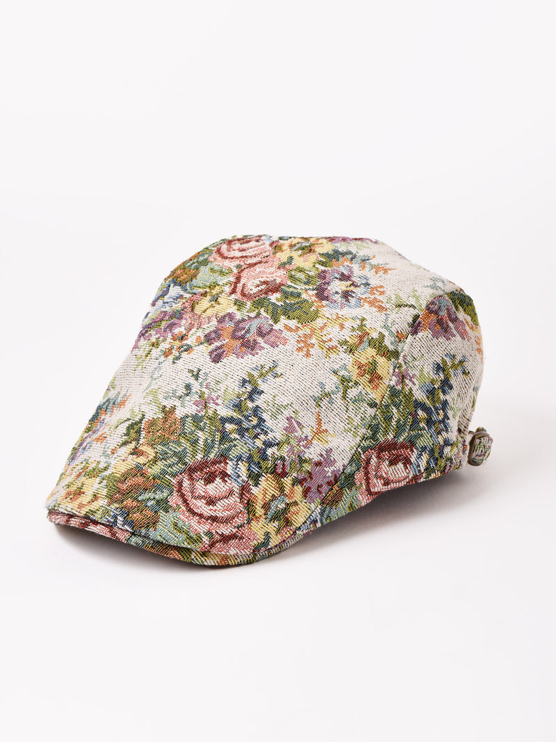 2色展開】花柄 ゴブラン織り ハンチング – 古着屋Top of the Hillの