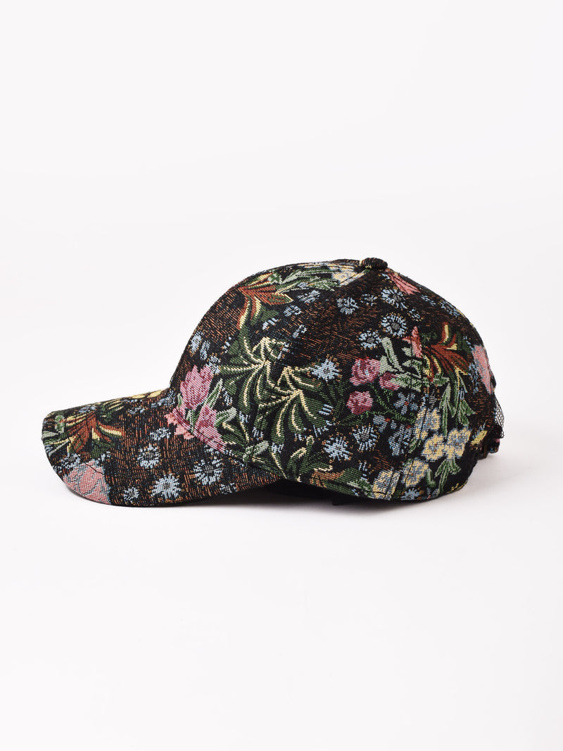 CH ブラック 花柄 トラッカーキャップ 2色展開】花柄 ゴブラン織り キャップ – 古着屋Top of the Hillの