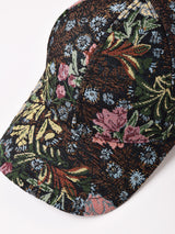 【2色展開】花柄 ゴブラン織り キャップ