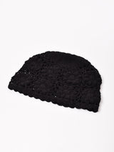 【3色展開】フラワークロシェ ニットキャップ