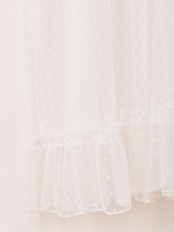 【2色展開】Meridian ドット柄 チュール キャミソールワンピース